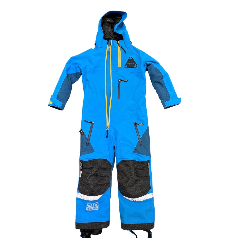 TOBE 2.0 Kids Snowsuit Ski Suit Blue‎ One Piece Snowboard Jumpsuit Size 104 4Y